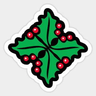 Christmas Holly Berries Sticker